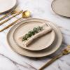 imageAmorArc Ceramic Dinner Plates Set of 6 105 Inch Handmade Reactive Glaze Stoneware PlatesLarge Rustic Shape Dinnerware Dish Set for Kitchen Microwave ampamp Dishwasher SafeScratch ResistantPearl WhiteCappuccino