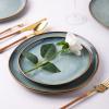 imageAmorArc Ceramic Dinner Plates Set of 6 105 Inch Handmade Reactive Glaze Stoneware PlatesLarge Rustic Shape Dinnerware Dish Set for Kitchen Microwave ampamp Dishwasher SafeScratch ResistantPearl WhiteOcean Blue