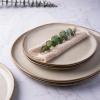 imageAmorArc Ceramic Dinner Plates Set of 6 105 Inch Handmade Reactive Glaze Stoneware PlatesLarge Rustic Shape Dinnerware Dish Set for Kitchen Microwave ampamp Dishwasher SafeScratch ResistantPearl WhiteCappuccino