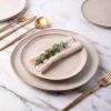 imageAmorArc Ceramic Dinner Plates Set of 6 105 Inch Handmade Reactive Glaze Stoneware PlatesLarge Rustic Shape Dinnerware Dish Set for Kitchen Microwave ampamp Dishwasher SafeScratch ResistantPearl WhiteCappuccino