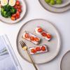 imageAmorArc Ceramic Dinner Plates Set of 6 105 Inch Handmade Reactive Glaze Stoneware PlatesLarge Rustic Shape Dinnerware Dish Set for Kitchen Microwave ampamp Dishwasher SafeScratch ResistantPearl WhiteCappuccino