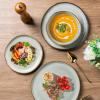 imageAmorArc Ceramic Dinner Plates Set of 6 105 Inch Handmade Reactive Glaze Stoneware PlatesLarge Rustic Shape Dinnerware Dish Set for Kitchen Microwave ampamp Dishwasher SafeScratch ResistantPearl WhiteGreen Wheat