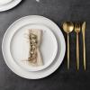 imageAmorArc Ceramic Dinner Plates Set of 6 Wavy Rim 105 Inch Stoneware Dish Set Large Dinnerware Plates for KitchenMicrowaveampampDishwasher Safe Scratch ResistantReactive Glaze Matte BlackMatte White