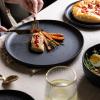 imageAmorArc Ceramic Dinner Plates Set of 6 Wavy Rim 105 Inch Stoneware Dish Set Large Dinnerware Plates for KitchenMicrowaveampampDishwasher Safe Scratch ResistantReactive Glaze Matte BlackMatte Speckled Black
