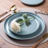 imageAmorArc Ceramic Dinnerware Sets Handpainted Plates and Bowls Set with Rustic Terracotta Underside Scratch Resistant Stoneware Dishes Set Dishwasher ampamp Microwave SafeStone Blue