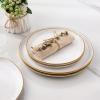 imageAmorArc Ceramic Dinnerware SetsHandmade Reactive Glaze Stoneware Plates and Bowls SetHighly Scratch Resistant  Dishwasher ampamp Microwave Safe Dishes SetService for 4 12pcWhite