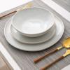 imageAmorArc Ceramic Dinnerware SetsHandmade Reactive Glaze Stoneware Plates and Bowls SetHighly Scratch Resistant  Dishwasher ampamp Microwave Safe Dishes SetService for 4 12pcReactive Color