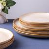 imageAmorArc Ceramic Dinnerware SetsHandmade Reactive Glaze Stoneware Plates and Bowls SetHighly Scratch Resistant  Dishwasher ampamp Microwave Safe Dishes SetService for 4 12pcLatte