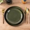 imageAmorArc Ceramic Dinnerware SetsHandmade Reactive Glaze Stoneware Plates and Bowls SetHighly Scratch Resistant  Dishwasher ampamp Microwave Safe Dishes SetService for 4 12pcForest