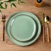 imageAmorArc Ceramic Dinnerware SetsHandmade Reactive Glaze Stoneware Plates and Bowls SetHighly Scratch Resistant  Dishwasher ampamp Microwave Safe Dishes SetService for 4 12pcPastel Green