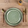 imageAmorArc Ceramic Dinnerware SetsHandmade Reactive Glaze Stoneware Plates and Bowls SetHighly Scratch Resistant  Dishwasher ampamp Microwave Safe Dishes SetService for 4 12pcMatte Olive Green