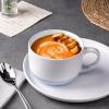 imageAmorArc Ceramic Soup Mugs with Lid 24 oz Large Soup Cups with Hanlde for Coffee Cereal Salad Noodles Tea Soup Bowls Cups MicrowaveampampDishwasher Safe Set of 2 Mix 24oz  Set of 2Mix