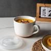 imageAmorArc Ceramic Soup Mugs with Lid 24 oz Large Soup Cups with Hanlde for Coffee Cereal Salad Noodles Tea Soup Bowls Cups MicrowaveampampDishwasher Safe Set of 2 Mix 24oz  Set of 2Blue