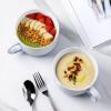 imageAmorArc Ceramic Soup Mugs with Lid 24 oz Large Soup Cups with Hanlde for Coffee Cereal Salad Noodles Tea Soup Bowls Cups MicrowaveampampDishwasher Safe Set of 2 Mix 24oz  Set of 2Blue