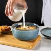 imageAmorArc Cereal Bowls Set of 6 for Kitchen 26oz Stoneware Soup Bowls Set for Cereal Soup Modern Kitchen Bowls for Meal Dishwasher ampampMicrowave Safe Reactive GlazeCeylon Blue