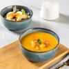 imageAmorArc Cereal Bowls Set of 6 for Kitchen 26oz Stoneware Soup Bowls Set for Cereal Soup Modern Kitchen Bowls for Meal Dishwasher ampampMicrowave Safe ReactiveColorCeylon Blue