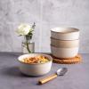imageAmorArc Cereal Bowls Set of 6 for Kitchen 26oz Stoneware Soup Bowls Set for Cereal Soup Modern Kitchen Bowls for Meal Dishwasher ampampMicrowave Safe Reactive GlazeCappuccino