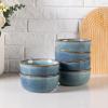 imageAmorArc Cereal Bowls Set of 6 for Kitchen 26oz Stoneware Soup Bowls Set for Cereal Soup Modern Kitchen Bowls for Meal Dishwasher ampampMicrowave Safe Reactive GlazeCeylon Blue