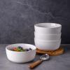 imageAmorArc Cereal Bowls Set of 6 for Kitchen 26oz Stoneware Soup Bowls Set for Cereal Soup Modern Kitchen Bowls for Meal Dishwasher ampampMicrowave Safe Reactive GlazeVintage white