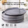 imageAmorArc Dinner Plates Set of 6 105 Inch Reactive Glaze Ceramic Plates Set Microwave Dishwasher Safe Scratch Resistant Modern Large Dinnerware Dishes Set Kitchen Stoneware PlatesReactive Color G