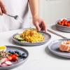 imageAmorArc Dinner Plates Set of 6 105 Inch Reactive Glaze Ceramic Plates Set Microwave Dishwasher Safe Scratch Resistant Modern Large Dinnerware Dishes Set Kitchen Stoneware PlatesReactive Color G