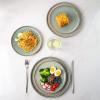 imageAmorArc Dinner Plates Set of 6 105 Inch Reactive Glaze Ceramic Plates Set Microwave Dishwasher Safe Scratch Resistant Modern Large Dinnerware Dishes Set Kitchen Stoneware PlatesReactive Glaze