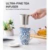 imageAmorArc Porcelain Tea Mug with Infuser and Lid 18 Oz Tea Cup with Handle for Loose Leaf Tea Gift for Tea Lovers of Men and WomenClassical Pattern