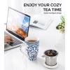 imageAmorArc Porcelain Tea Mug with Infuser and Lid 18 Oz Tea Cup with Handle for Loose Leaf Tea Gift for Tea Lovers of Men and WomenClassical Pattern