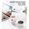 imageAmorArc Porcelain Tea Mug with Infuser and Lid 18 Oz Tea Cup with Handle for Loose Leaf Tea Gift for Tea Lovers of Men and WomenWild Flowers