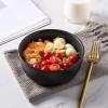 imageAmorArc Stoneware Cereal Bowls Set of 4 26oz Soup Bowls Set for Cereal Soup Snacks Modern Kitchen bowls for Meal Dishwasher ampampMicrowave Safe Matte BlackMatte Black