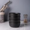 imageAmorArc Stoneware Cereal Bowls Set of 4 26oz Soup Bowls Set for Cereal Soup Snacks Modern Kitchen bowls for Meal Dishwasher ampampMicrowave Safe Matte BlackMatte Black