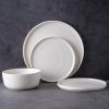 imageAmorArc Stoneware Cereal Bowls Set of 4 26oz Soup Bowls Set for Cereal Soup Snacks Modern Kitchen bowls for Meal Dishwasher ampampMicrowave Safe Matte BlackMatte White