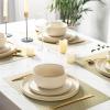 imageAmorArc Stoneware Cereal Bowls Set of 4 26oz Soup Bowls Set for Cereal Soup Snacks Modern Kitchen bowls for Meal Dishwasher ampampMicrowave Safe Matte BlackMatte Ivory