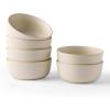 imageAmorArc Stoneware Cereal Bowls Set of 4 26oz Soup Bowls Set for Cereal Soup Snacks Modern Kitchen bowls for Meal Dishwasher ampampMicrowave Safe Matte BlackMatte Ivory