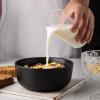 imageAmorArc Stoneware Cereal Bowls Set of 4 26oz Soup Bowls Set for Cereal Soup Snacks Modern Kitchen bowls for Meal Dishwasher ampampMicrowave Safe Matte BlackMatte Black