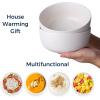 imageAmorArc Stoneware Cereal Bowls Set of 4 26oz Soup Bowls Set for Cereal Soup Snacks Modern Kitchen bowls for Meal Dishwasher ampampMicrowave Safe Matte BlackMatte White