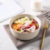 imageAmorArc Stoneware Cereal Bowls Set of 4 26oz Soup Bowls Set for Cereal Soup Snacks Modern Kitchen bowls for Meal Dishwasher ampampMicrowave Safe Matte BlackMatte Ivory