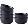 imageAmorArc Stoneware Cereal Bowls Set of 4 26oz Soup Bowls Set for Cereal Soup Snacks Modern Kitchen bowls for Meal Dishwasher ampampMicrowave Safe Matte BlackMatte Black