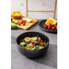 imageAmorArc Stoneware Cereal Bowls for Kitchen 28oz Large Ceramic Soup Bowls Set of 4 for Meal Oven MicrowaveampampDishwasher safe Kitchen Bowls with Wavy Rim Matte BlackSpeckled Black
