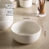 imageAmorArc Stoneware Cereal Bowls for Kitchen 28oz Large Ceramic Soup Bowls Set of 4 for Meal Oven MicrowaveampampDishwasher safe Kitchen Bowls with Wavy Rim Matte BlackMatte White