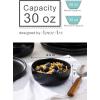 imageAmorArc Stoneware Cereal Bowls for Kitchen 28oz Large Ceramic Soup Bowls Set of 6 for Meal ChipResistant Kitchen Bowls with Wavy Rim Reactive GlazeMatte BlackMatte Black