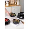 imageAmorArc Stoneware Cereal Bowls for Kitchen 28oz Large Ceramic Soup Bowls Set of 6 for Meal ChipResistant Kitchen Bowls with Wavy Rim Reactive GlazeMatte BlackMatte Black