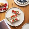 imageAmorArc Stoneware Dinner Plates Set of 4 105 Inch Reactive Matte Glaze Ceramic Plates Set Modern Dinnerware Dish set for Kitchen Microwave Dishwasher Safe Scratch ResistantMatte Ivory