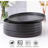 imageAmorArc Stoneware Dinner Plates Set of 4 105 Inch Reactive Matte Glaze Ceramic Plates Set Modern Dinnerware Dish set for Kitchen Microwave Dishwasher Safe Scratch ResistantMatte Black