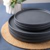 imageAmorArc Stoneware Dinner Plates Set of 4 105 Inch Reactive Matte Glaze Ceramic Plates Set Modern Dinnerware Dish set for Kitchen Microwave Dishwasher Safe Scratch ResistantCharcoal Gray