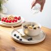 imageAmorArc Stoneware Dinner Plates Set of 4 105 Inch Reactive Matte Glaze Ceramic Plates Set Modern Dinnerware Dish set for Kitchen Microwave Dishwasher Safe Scratch ResistantMatte Ivory