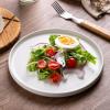 imageAmorArc Stoneware Dinner Plates Set of 4 105 Inch Reactive Matte Glaze Ceramic Plates Set Modern Dinnerware Dish set for Kitchen Microwave Dishwasher Safe Scratch ResistantMatte White