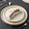 imageAmorArc Stoneware Dinner Plates Set of 4 105 Inch Reactive Matte Glaze Ceramic Plates Set Modern Dinnerware Dish set for Kitchen Microwave Dishwasher Safe Scratch ResistantMatte Ivory
