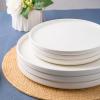 imageAmorArc Stoneware Dinner Plates Set of 4 105 Inch Reactive Matte Glaze Ceramic Plates Set Modern Dinnerware Dish set for Kitchen Microwave Dishwasher Safe Scratch ResistantMatte White