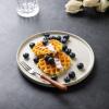 imageAmorArc Stoneware Dinner Plates Set of 4 105 Inch Reactive Matte Glaze Ceramic Plates Set Modern Dinnerware Dish set for Kitchen Microwave Dishwasher Safe Scratch ResistantMatte Ivory
